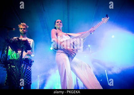 Segrate Milan Italy 13 September 2018 Sofi Tukker  live at Circolo Magnolia © Roberto Finizio / Alamy Credit: Roberto Finizio/Alamy Live News Stock Photo