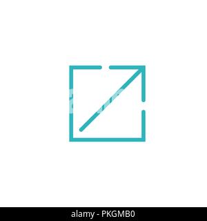 External Link Icon for UI or UX web / mobile applications Stock Vector
