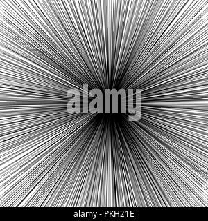 Line speed Abstact Vector, retro comic style background, speed motion black starburst straight lines. Stock Vector