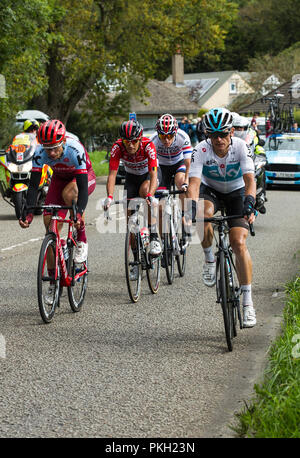 OVO Tour of Britain 2018, Men's Cycle Race, Stage 6 Barrow-in-Furness to Whinlatter,  Lake District National Park, Cumbria, England, UK. Stock Photo