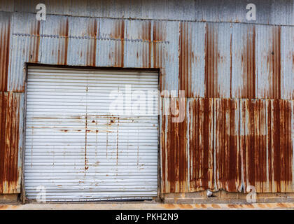 Rusty Garage Door Stock Photo