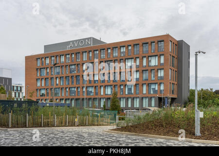 The headquarters of Avon Cosmetics, viewed from the Waterside Campus, Northampton, UK Stock Photo