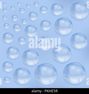 Water background with big water drops Stock Vector