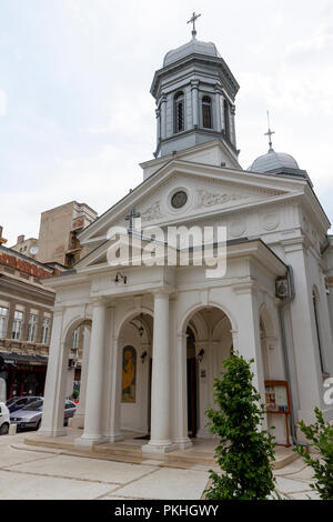 The Saint Nicholas White Church (Biserica Alba) In Calea Victoriei in Bucharest, Romania. Stock Photo