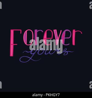Yours forever Stock Vector Images - Alamy