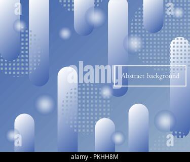 Vector blue futuristic background with gradients and geometric shapes. Stock Vector