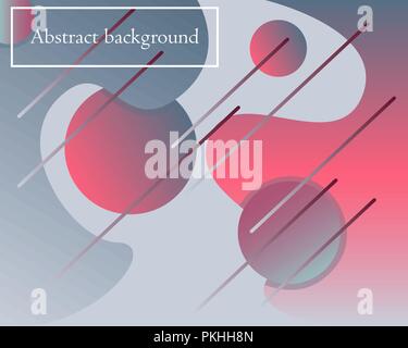 Modern vector artistic background with geometric and fluid elements. Stock Vector