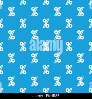 Percentage of black friday pattern vector seamless blue Stock Vector