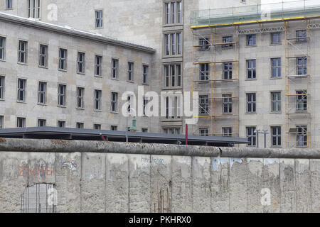 Death Strip wall barrier separating Berlin into east and west Stock Photo