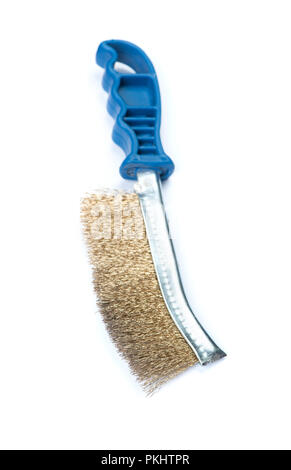 Metal brush grinder isolated on white background Stock Photo