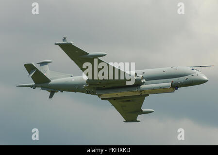 BAE Systems Nimrod MRA4 maritime patrol and attack aircraft intended to replace the Hawker Siddeley Nimrod MR2. Anti submarine warfare. ZJ518 Stock Photo