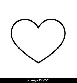 heart outline icon isolated vector illustration EPS10 Stock Vector