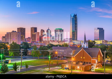 Oklahoma City, Oklahoma, USA downtown skyline at twilight. Stock Photo