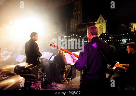 The Valley Sound Big Band performing on the Deliverance festivities in Antwerp (Belgium, 05/09/2008) Stock Photo