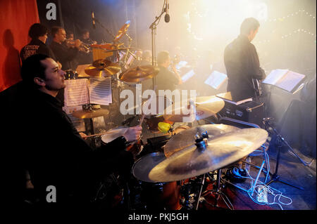 The Valley Sound Big Band performing on the Deliverance festivities in Antwerp (Belgium, 05/09/2008) Stock Photo