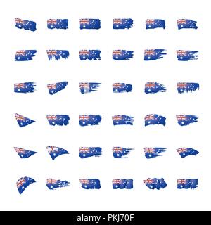 Australia flag, vector illustration on a white background Stock Vector