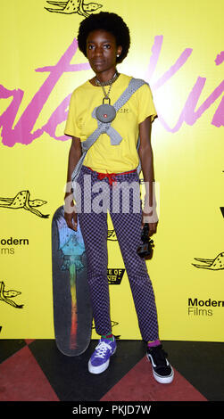 Photo Must Be Credited ©Alpha Press 078237 13/09/2018 Kabrina Adams at a special screening of Skate Kitchen held at House of Vans in Waterloo, London Stock Photo