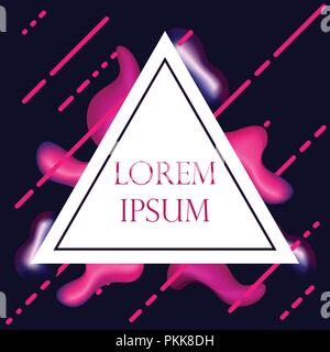 Color vector background with fluid elements and lines. Stock Vector