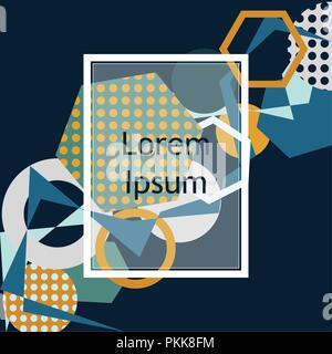 Abstract background with geometric elements. Stock Vector