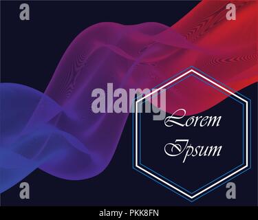 Colorful vector fluid wave background. Stock Vector