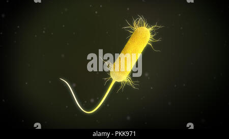 3d illustration of a Pseudomonas Aeruginosa Bacteria Stock Photo
