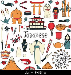 vector set of geisha illustrations Stock Vector Image & Art - Alamy