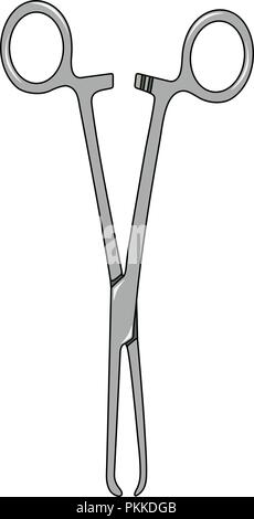 Vector illustration of the medical tool. Medical clip. Stock Vector