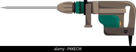 Vector illustration of the puncher for the construction organizations. Stock Vector