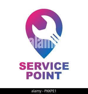 Auto, Pin, Car Point, Map point, Automotive Logo Design Template EPS 10 Stock Vector