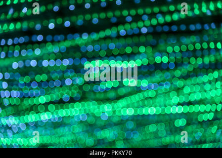 Abstract green and blue light data connection technology background Stock Photo