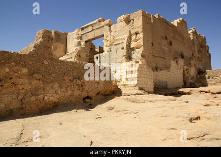 Temple of the Oracle of Ammon to Gebel el-Dakrour in Siwa, Egypt Stock Photo