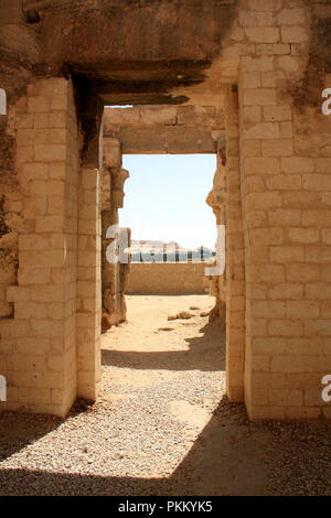 Temple of the Oracle of Ammon to Gebel el-Dakrour in Siwa, Egypt Stock Photo