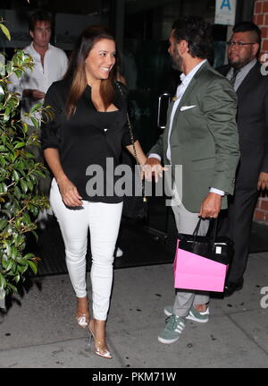 Eva Longoria and her husband José Bastón at the Mr Chow restaurant in Los Angeles, California.  Featuring: Eva Longoria, José Bastón, José Antonio Bastón Where: Los Angeles, California, United States When: 13 Aug 2018 Credit: WENN.com Stock Photo