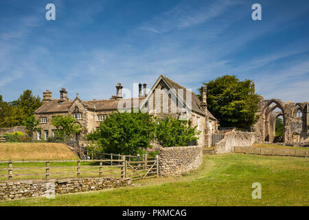 UK, Yorkshire, Wharfedale, Bolton Abbey, Church Office Stock Photo