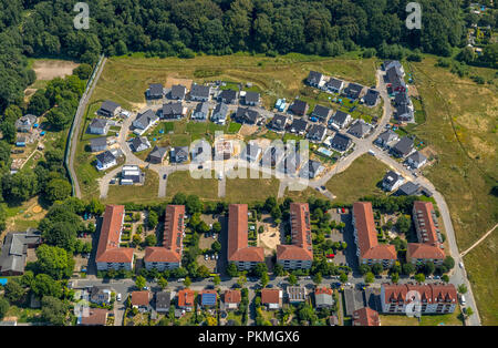Aerial view, New housing development Max Born Street Dortmund-Jungferntal, Dortmund, Ruhr Area, North Rhine-Westphalia, Germany Stock Photo