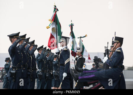 Mexico City, Mexico. 13th Sep, 2018. Mexican President Enrique PeÐ¦a Nieto hosts a Military Parade at the Heroic Collegio Militar (Military Academy) in Mexico City, Mexico, Sept. 13, 2018. Credit: Us Joint Staff/Russian Look/ZUMA Wire/Alamy Live News Stock Photo