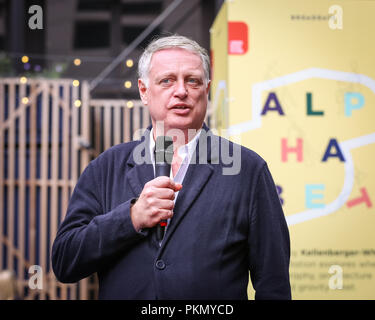 London, UK, 14th Sep 2018. London Design Festival Director Ben Evans. London Design Festival celebrates and promotes London as the design capital of the world. It returns to venues and institutions across the city from 15-23 September 2018. Credit: Imageplotter News and Sports/Alamy Live News Stock Photo