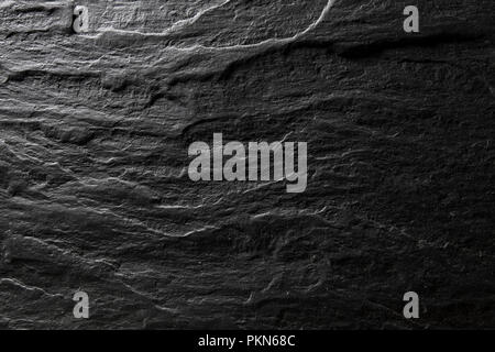 Dark grey slate texture, abstract background Stock Photo