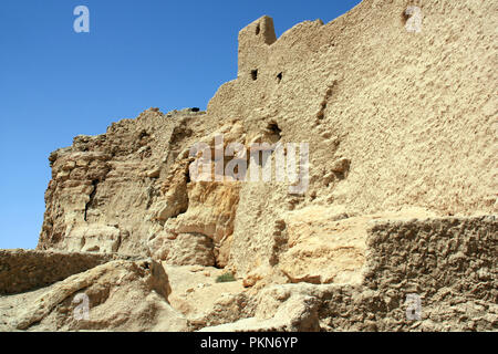 Temple of the Oracle of Ammon to Gebel el-Dakrour in Siwa, Egypt Stock Photo