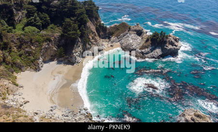 Big Sur, California from drone Stock Photo