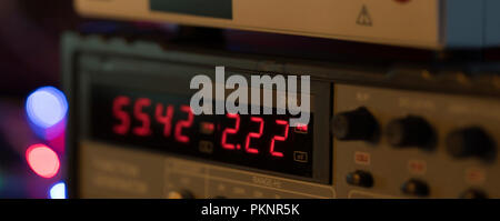 Electronic measuring instrument display. Stock Photo