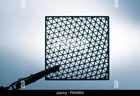 Metamaterial sample made on 3D printer. Stock Photo