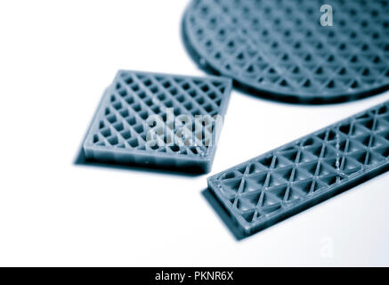 Metamaterial samples made on 3D printer. Stock Photo