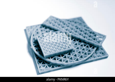 Metamaterial samples made on 3D printer. Stock Photo