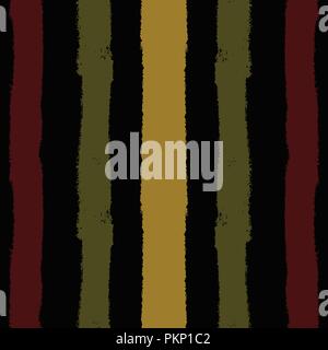 Striped Grunge Seamless Stock Vector