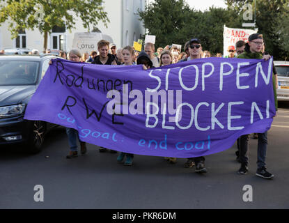Stop deforestation banner at an environmental rally Stock Photo - Alamy