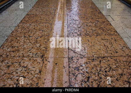 Old Italian marble floor. Stock Photo