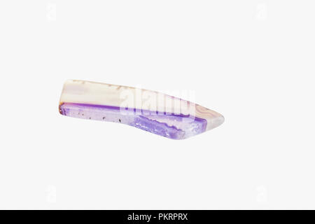 Multicolored Agate from India or Brazil isolated Stock Photo
