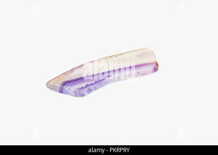 Multicolored Agate from India or Brazil isolated Stock Photo