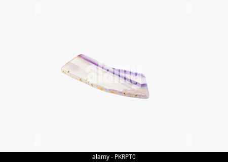 Multicolored Agate from India or Brazil isolated Stock Photo